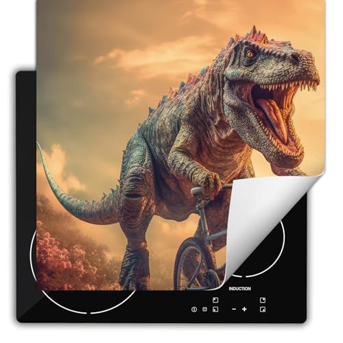 SMTDeco herdabdeckplatte Induktionsmatte herdabdeckung ceranfeld abdeckplatten für ceranfelder induktionskochfeld schutzmatte 60x52 cm Fahrrad Dinosaurier Orange SMTDeco herdabdeckplatte Induktionsmatte herdabdeckung ceranfeld abdeckplatten für ceranfelder induktionskochfeld schutzmatte 60x52 cm Fahrrad Dinosaurier Orange von SMTDeco