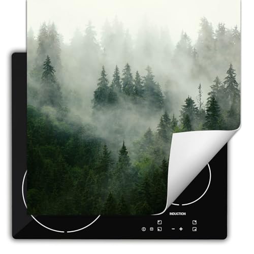 SMTDeco herdabdeckplatte Induktionsmatte herdabdeckung ceranfeld abdeckplatten für ceranfelder induktionskochfeld schutzmatte 60x52 cm Nebel Wald Grün SMTDeco herdabdeckplatte Induktionsmatte herdabdeckung ceranfeld abdeckplatten für ceranfelder induktionskochfeld schutzmatte 60x52 cm Nebel Wald Grün von SMTDeco