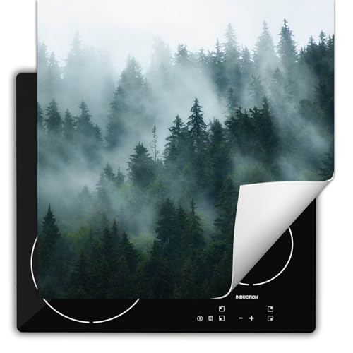 SMTDeco herdabdeckplatte Induktionsmatte herdabdeckung ceranfeld abdeckplatten für ceranfelder induktionskochfeld schutzmatte 60x52 cm Wald Nebel Grün SMTDeco herdabdeckplatte Induktionsmatte herdabdeckung ceranfeld abdeckplatten für ceranfelder induktionskochfeld schutzmatte 60x52 cm Wald Nebel Grün von SMTDeco