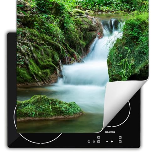 SMTDeco herdabdeckplatte Induktionsmatte herdabdeckung ceranfeld abdeckplatten für ceranfelder induktionskochfeld schutzmatte 60x52 cm Wasserfall Landschaft Grün SMTDeco herdabdeckplatte Induktionsmatte herdabdeckung ceranfeld abdeckplatten für ceranfelder induktionskochfeld schutzmatte 60x52 cm Wasserfall Landschaft Grün von SMTDeco