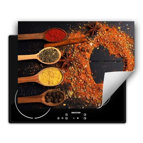SMTDeco herdabdeckplatte Induktionsmatte herdabdeckung ceranfeld abdeckplatten für ceranfelder induktionskochfeld schutzmatte 80x52 cm Herz Gewürze Orange SMTDeco herdabdeckplatte Induktionsmatte herdabdeckung ceranfeld abdeckplatten für ceranfelder induktionskochfeld schutzmatte 80x52 cm Herz Gewürze Orange von SMTDeco