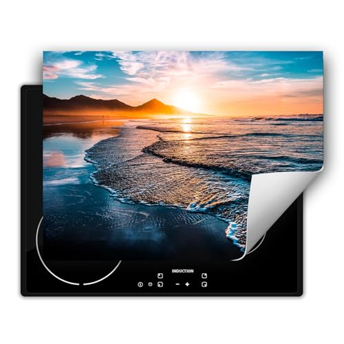 SMTDeco herdabdeckplatte Induktionsmatte herdabdeckung ceranfeld abdeckplatten für ceranfelder induktionskochfeld schutzmatte 80x52 cm Meer Landschaft Orange SMTDeco herdabdeckplatte Induktionsmatte herdabdeckung ceranfeld abdeckplatten für ceranfelder induktionskochfeld schutzmatte 80x52 cm Meer Landschaft Orange von SMTDeco