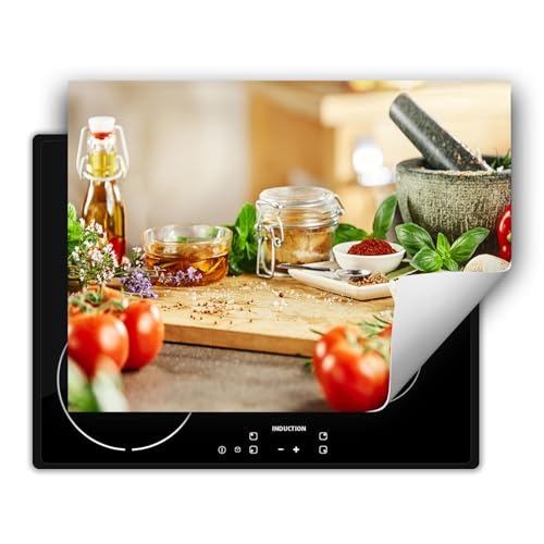 SMTDeco herdabdeckplatte Induktionsmatte herdabdeckung ceranfeld abdeckplatten für ceranfelder induktionskochfeld schutzmatte 80x52 cm Minze Gemüse Orange SMTDeco herdabdeckplatte Induktionsmatte herdabdeckung ceranfeld abdeckplatten für ceranfelder induktionskochfeld schutzmatte 80x52 cm Minze Gemüse Orange von SMTDeco