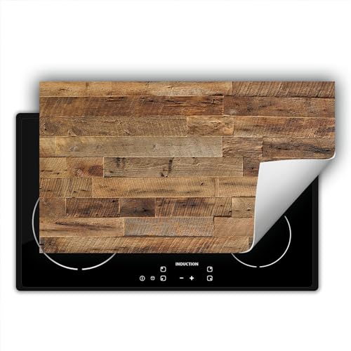 SMTDeco herdabdeckplatte Induktionsmatte herdabdeckung ceranfeld abdeckplatten für ceranfelder induktionskochfeld schutzmatte 90x52 cm Holz Natürlich Braun von SMTDeco