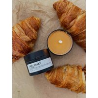 Croissant Duftkerze - Buttergebäck & Vanille, Von Der Bäckerei Inspirierte Sojakerze von SMTHNGSTR