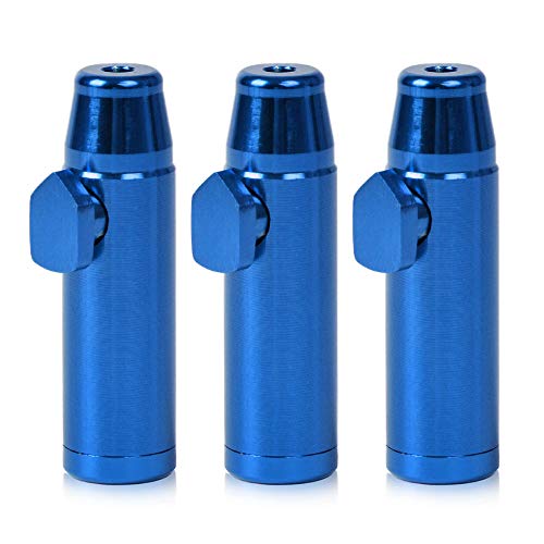 SMTHOME 3PCS Metal Bullet Snuff Tragbarer Mini-Raketen-Formspender Snorter von SMTHOME