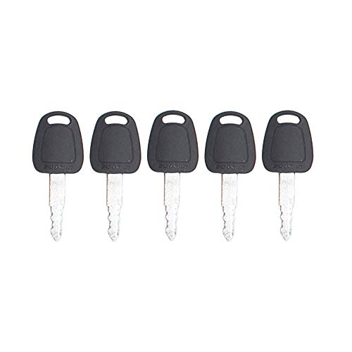 SMTHOME 5 x Zündschlüssel DH55 60-7 Schlüssel für Doosan Daewoo Equipment Bagger Ersatzzubehör von SMTHOME