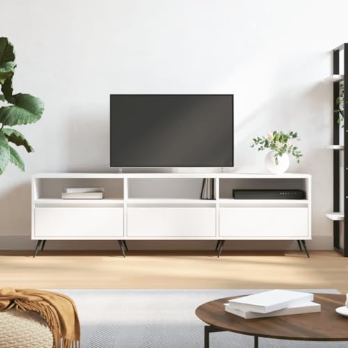 SMTSEC TV-Schrank Weiß 150x30x44,5 cm Holzwerkstoff von SMTSEC