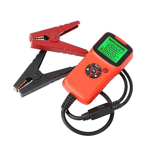 12V Auto Batterie Test Analysator Widerstand CCA Spannung Tester Auto Diagnose Tool(Orange) von SMTYXS