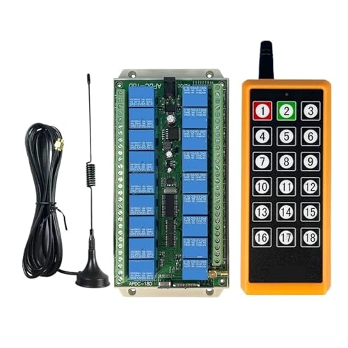 2000m DC12V 24V 18CH Relais Fernbedienung Schalter Empfänger Sender Saug Antenne For LED Licht Oder Motor(12V-SET) von SMTYXS