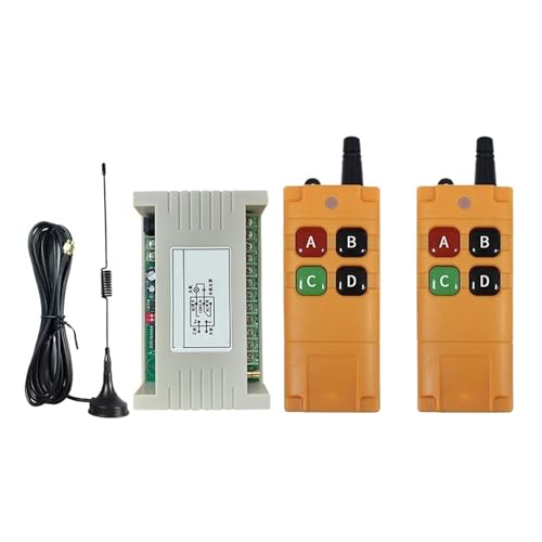 2000m DC12V 24V 4CH 30A Relais RF Drahtlose Fernbedienung Schalter Empfänger Sender Saug Antenne For LED Licht Oder Motor(24V set-1) von SMTYXS