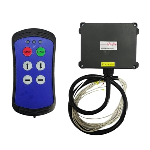 A400 4 Tasten Industrielle Drahtlose Funk-Kran-Fernbedienung Schalter Winden Hoist Track Kran Lift Controller(1T 1R,AC DC 36-450V) von SMTYXS