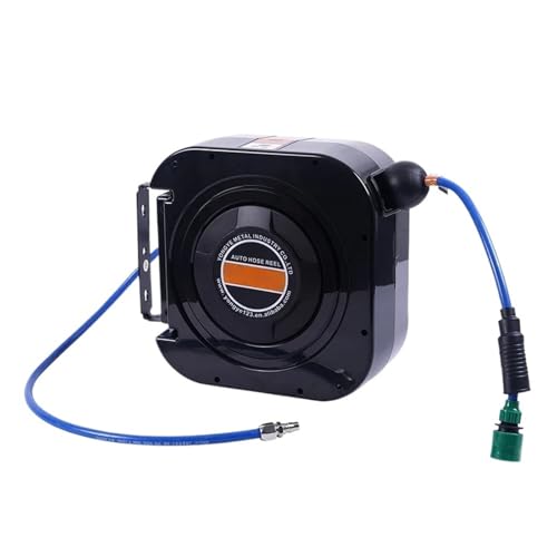 Automatisch Einziehbare Rohrhaspel 12m Automatischer Rohrsammler Haspel Rohrwickler Wassertrommel(8x12x10M) von SMTYXS