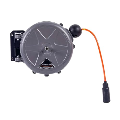 Automatisch Einziehbarer Luftschlauchaufroller Mit 10 M Luftschlauch, Langsames Einziehen For Die Autowäsche Im Freien, Werkstatt, Garage, Gartenbewässerung(Gray) von SMTYXS