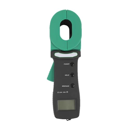 Digitale Erdungsklemme, Erdungswiderstandstester, Erdungswiderstandsmessgerät, 0,01–1000 Ohm, 99 Sätze, 0,001 Ω Leckstrom von SMTYXS
