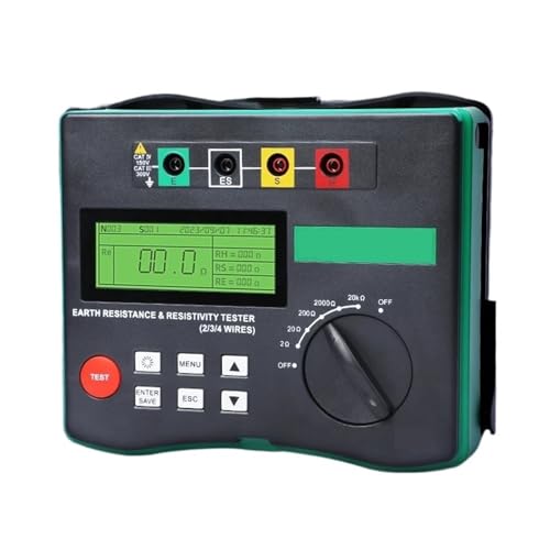 Digitaler Erdungstester Erdungswiderstand Megameter Meg-Ohmmeter Bodenwiderstandskomponententester 0~20,99 KΩ Digitaler Erdungstester Erdungswiderstand Megameter Meg-Ohmmeter Bodenwiderstandskomponententester 0~20,99 KΩ von SMTYXS