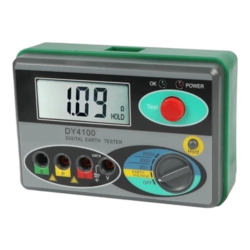 Digitaler Erdungswiderstand Meg-Ohmmeter 0-2000 Ohm Instrumente Inspektion Elektriker Widerstandstester Digitaler Erdungswiderstand Meg-Ohmmeter 0-2000 Ohm Instrumente Inspektion Elektriker Widerstandstester von SMTYXS