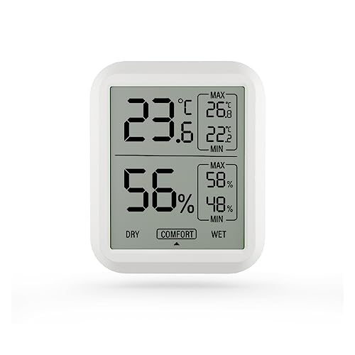 Digitales Hygrometer-Thermometer, Elektronische Temperatur- Und Luftfeuchtigkeit For Die Wetterstation Im Innen- Und Außenbereich von SMTYXS