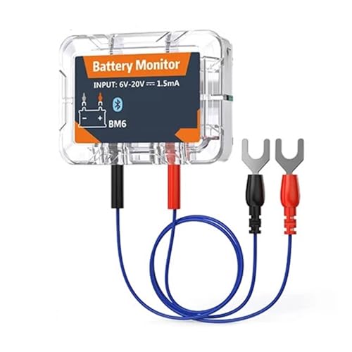 Drahtloser Bluetooth-Batteriemonitor, 12 V, Überwachung Des Batteriezustands Der Autobatterie, Batterietester For Motorrad, LKW, Auto von SMTYXS