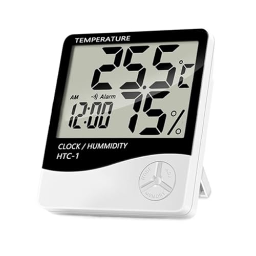 LCD Elektronische Digitale Temperatur Außen Luftfeuchtigkeit Meter Hintergrundbeleuchtung Thermometer Sensor Hygrometer Wetterstation For Home Uhr(HTC-1) von SMTYXS