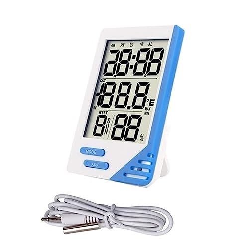 Mini LCD Digital Temperatur Feuchtigkeit Meter Indoor Outdoor Büro Hygrometer Thermometer Aquarium Messgerät(YZD100-KT908) von SMTYXS