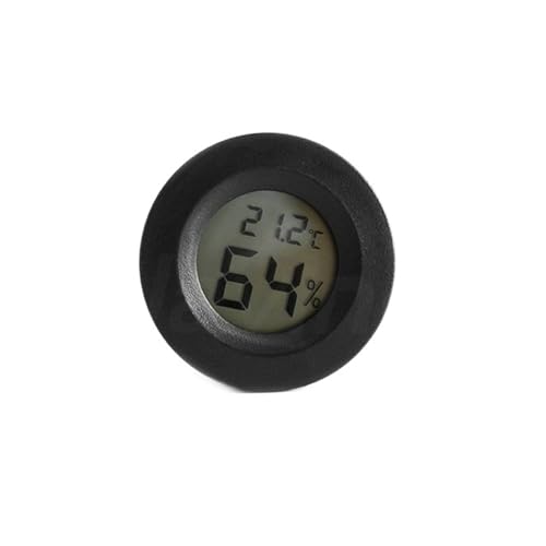 Mini Schwarz Weiß Digital LCD Indoor Praktischer Temperatursensor Feuchtigkeitsmesser Thermometer Hygrometer Messgerät(Temperature humidity-01) von SMTYXS