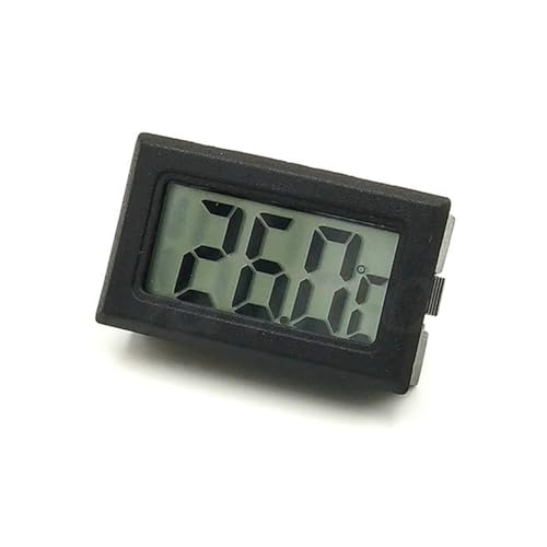 Mini Schwarz Weiß Digital LCD Indoor Praktischer Temperatursensor Feuchtigkeitsmesser Thermometer Hygrometer Messgerät(Thermometer) von SMTYXS