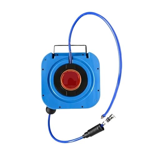 Rohrhaspel Hochdruck-Lufttrommel Mit Automatischer Expansion, Automatische Expansion, PU-Gasrohr, Selbstsichernde Lufttrommel, Superschnell(Blue,8MMx15M) von SMTYXS