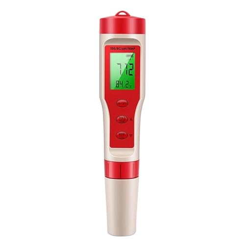 SMTYXS 2/3/4/5/7 In 1 PH Meter TDS EC ORP Salzgehalt SG Temperatur Werkzeug Mit Hintergrundbeleuchtung Digitale Wasser Qualität Monitor Tester for Aquarium(4 in 1) von SMTYXS