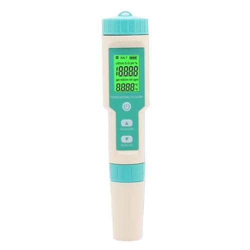 SMTYXS 2/3/4/5/7 In 1 PH Meter TDS EC ORP Salzgehalt SG Temperatur Werkzeug Mit Hintergrundbeleuchtung Digitale Wasser Qualität Monitor Tester for Aquarium(7 in 1) von SMTYXS