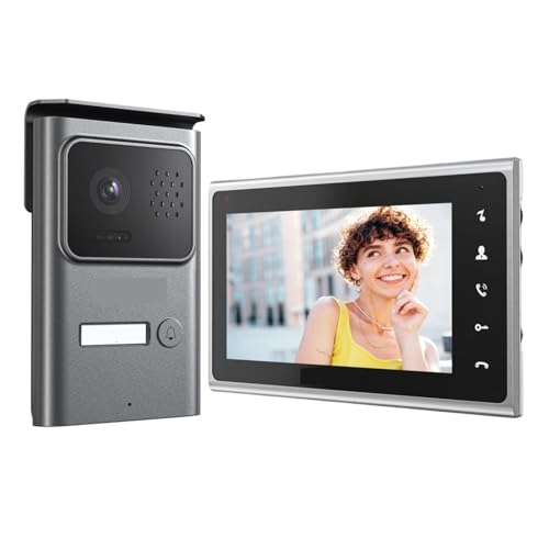 SMTYXS 2-Draht-Video-Türsprechanlage, Türklingel, Gegensprechanlage for Zuhause, 2,5-Zoll-Monitorkamera, Fernentriegelung/Nachtsicht/Touch-Taste SMTYXS 2-Draht-Video-Türsprechanlage, Türklingel, Gegensprechanlage for Zuhause, 2,5-Zoll-Monitorkamera, Fernentriegelung/Nachtsicht/Touch-Taste von SMTYXS