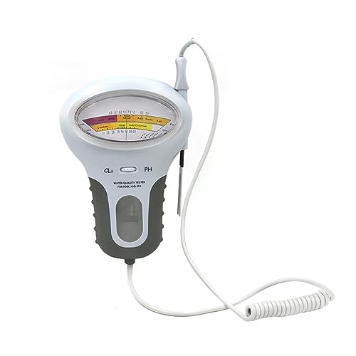 SMTYXS 2 In 1 PH Chlor Meter Tester PH Tester Chlor Wasser Qualität Test Gerät Messung for Pool Aquarium(18cm) von SMTYXS