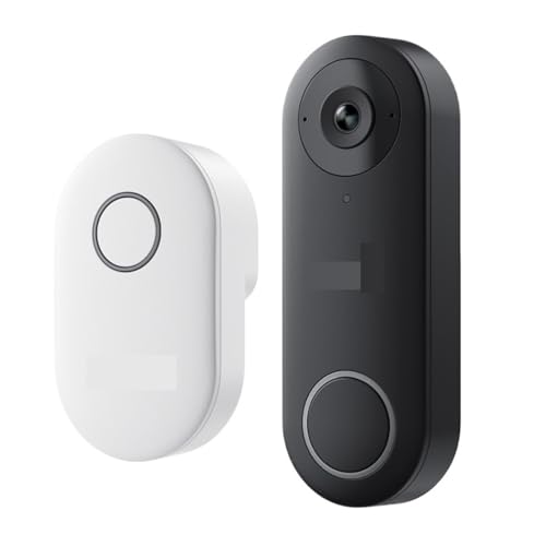 SMTYXS 2K+ Video-Türklingel, WLAN, Intelligente Outdoor-Heimvideo-Gegensprechanlage, Menschenerkennung, Kabelgebundene Türklingel Mit Glockenspiel(D340W) von SMTYXS