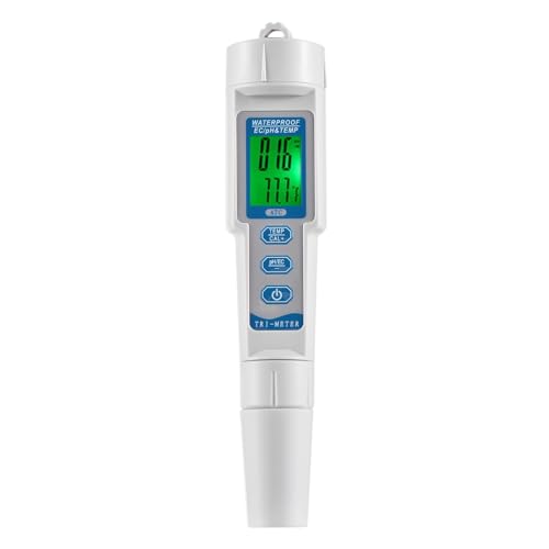 SMTYXS 3in1 Wasserqualitätstester Monitor Tragbarer Stift-PH-Meter EC-Meter Temp-Meter Acidometer Wasserqualitätsanalyse PH-Tester von SMTYXS