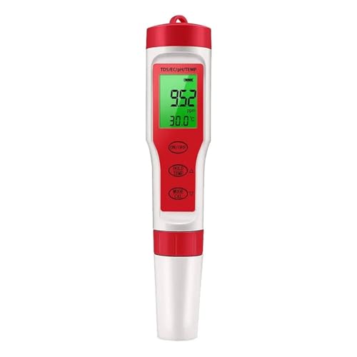 SMTYXS 4in1 PH TDS EC Temperaturmesser Digitaler Wasserqualitätsmonitor Tester for Pools Trinkwasser Aquarien von SMTYXS