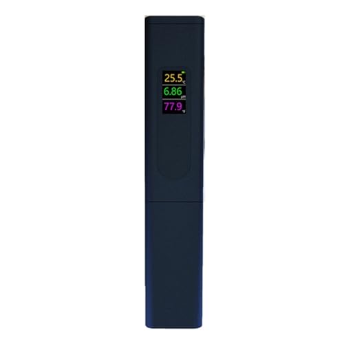SMTYXS 5in1 PH Wasserqualität Tester Digital Salzgehalt Meter EC TDS Temp Monitor Wiederaufladbare Test for Driking Wasser Bauernhof Pool von SMTYXS