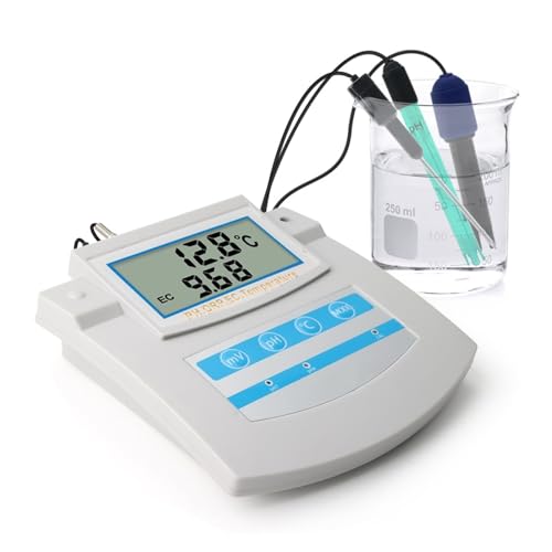 SMTYXS 6In1 Wasserqualitätsmonitor PH ORP TDS EC CF Temperatur Tischtester Messgerät for Schwimmbad Aquarium Labor von SMTYXS