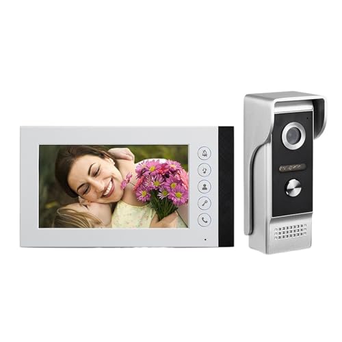 SMTYXS 7-Zoll-Display, Video-Türklingel, Telefon, Sicherheitskamera, Türklingel, Gegensprechanlage von SMTYXS