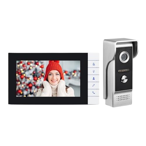 SMTYXS 7-Zoll-Smart-Video-Gegensprechanlage, Türklingelüberwachung, Video-Türklingel von SMTYXS