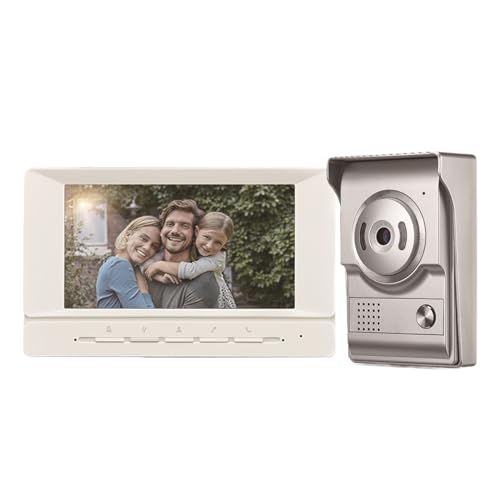 SMTYXS 7-Zoll-TFT-LCD-Kabel-Video-Gegensprechanlage, Türklingelsystem for Zuhause, Nachtsicht, Außenkamera, Tür von SMTYXS