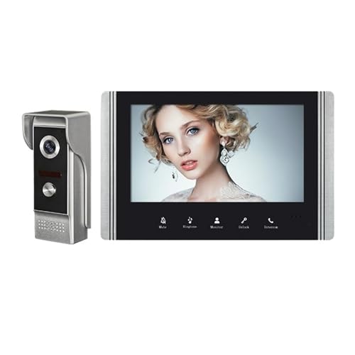 SMTYXS 7-Zoll-TFT-LCD-Video-Gegensprechanlage, Türklingelsystem for Zuhause, Nachtsicht, Außenkamera, Tür von SMTYXS