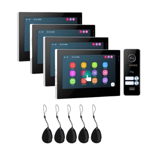 SMTYXS 7-Zoll-Wireless-WiFi-Smart-IP-Video-Türsprechanlage(4M1D-2buttons) von SMTYXS