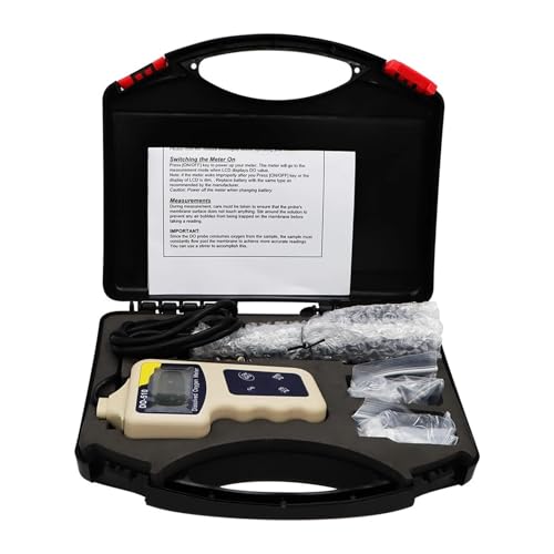 SMTYXS Analysator for Gelösten Sauerstoff, Digitaler Sauerstoffkonzentrationstester, Detektor, Wasserqualitätsmessgerät, 0,00–19,99 Mg/l von SMTYXS