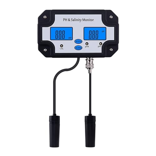 SMTYXS Meerwasser Salzgehalt Meter 2 In 1 PH Und Salinometer Wasser Qualität Tester Monitor for Aquarium Pool Spa Hydrokultur von SMTYXS