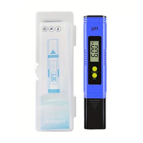 SMTYXS PH-Messgerät 0,01 Hohe Präzision for Wasserqualitätstester Messbereich 0-14Geeignet for Aquarium Und Schwimmbad(Blue) von SMTYXS