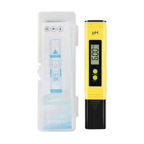 SMTYXS PH-Messgerät 0,01 Hohe Präzision for Wasserqualitätstester Messbereich 0-14Geeignet for Aquarium Und Schwimmbad(Yellow) von SMTYXS