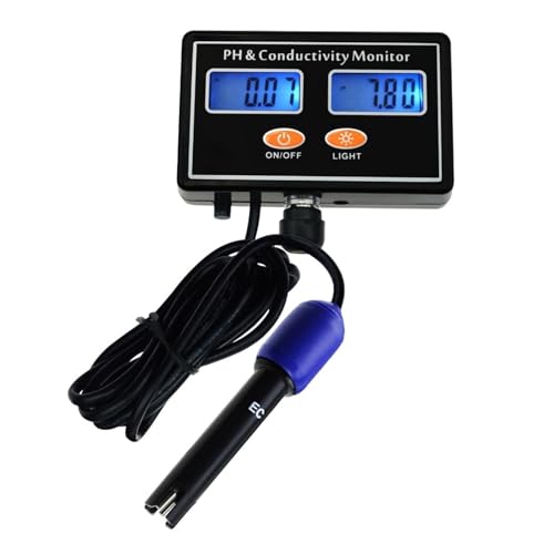SMTYXS PH-Meter EC Leitfähigkeitsmessgerät Wassertester Kontinuierliche Echtzeitüberwachung Wandsonde von SMTYXS