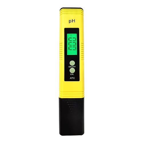 SMTYXS PH-Meter PH-Stift des Testers Trinkwasser Pool Hydroponik Aquarium Poolwasser(No Backlit) von SMTYXS