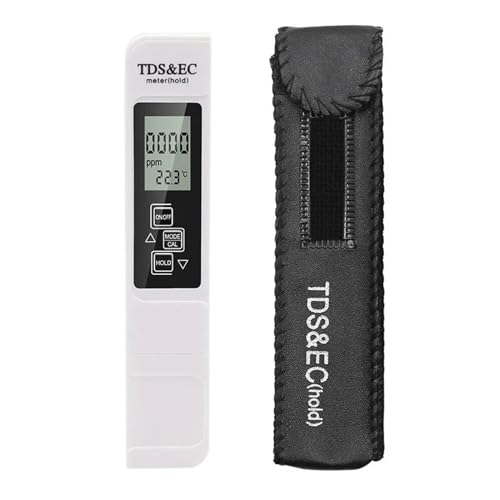 SMTYXS Professioneller 3-in-1-Tester Wasserzähler TDS EC-Temperaturmessgerät Digitaler LCD-Wasserprüfstift Reinheitsfilter Wasserqualität von SMTYXS