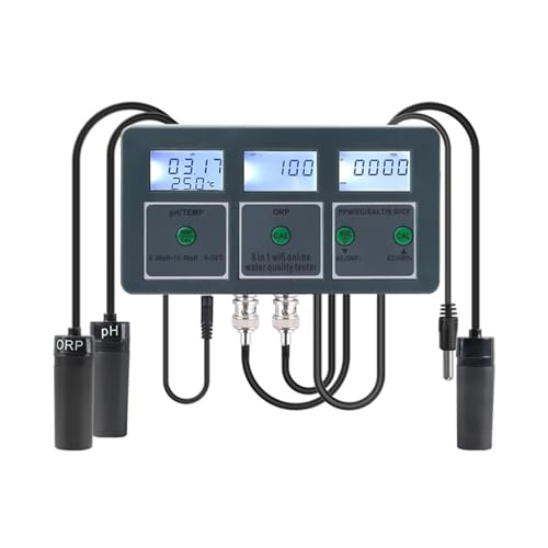 SMTYXS Tuya WiFi Fishtank Wasser Qualität Tester Hohe Genauigkeit Wasser Qualität Prüfmaschine Wasser Monitor Analysator for Aquarien Pool von SMTYXS